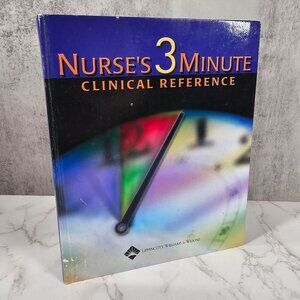 Nurses 3-Minute Clinical Reference Book Hardcover Lippincott Williams & Wilkins